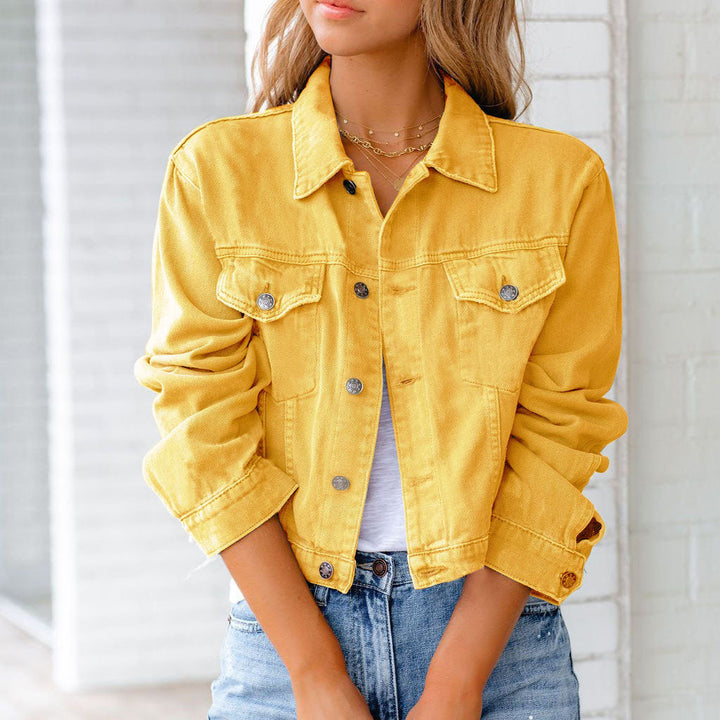 Camille Cropped Denim Jacket