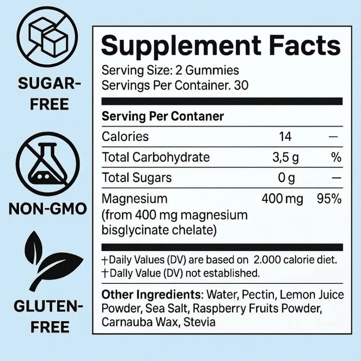 TerraWell Magnesium Bisglycinate Gummies